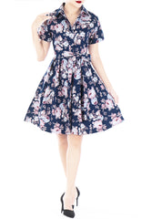 Vintage Tea Rose Anna Shirtdress