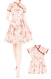 Vintage Imperial Garden Cheongsam Dress