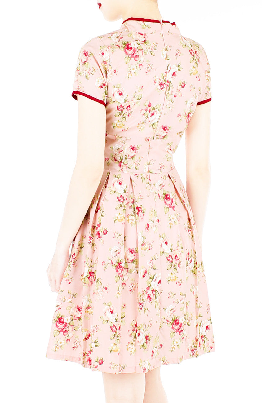 Vintage Imperial Garden Cheongsam Dress
