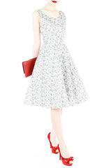 Voyage Travel Flare Midi Dress