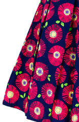 Wallflower Daisy Flare Dress - Dark Blue