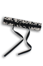 Wandering Blooms Toile Contemporary Obi Belt