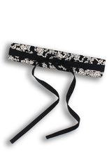 Wandering Blooms Toile Contemporary Obi Belt