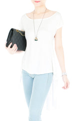 White Floatee Tee