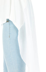 White Floatee Tee