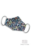 Wildflowers at Midnight Pure Cotton Face Mask