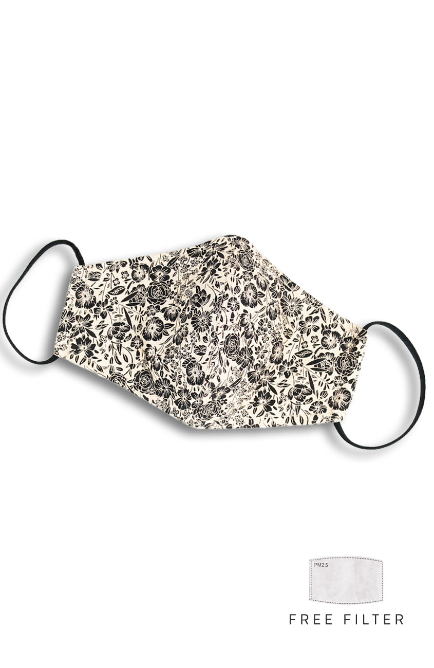 Wiltshire Gardens Pure Cotton Face Mask - Fawn Brown