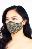 Wiltshire Gardens Pure Cotton Face Mask - Noir Black