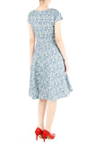 Wiltshire Gardens Flare Tea Dress - Aegean Blue