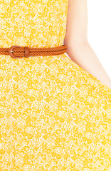 Wiltshire Gardens Flare Tea Dress - Daffodil