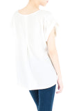 Zip that Memory Blouse - White