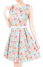 A Sea of Roses Flare Dress