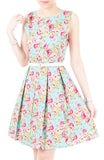 A Sea of Roses Flare Dress