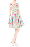 A Sea of Roses Flare Dress