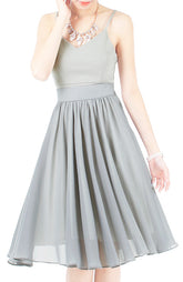 A Thousand Flirts Crop Top - Gray