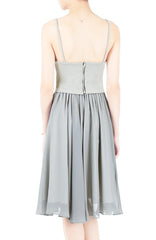 A Thousand Flirts Crop Top - Gray