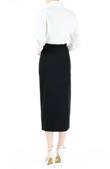 Ambitious Attitude Midi Skirt - Black