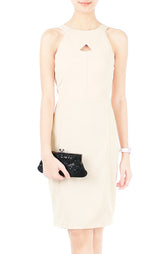 Athena Cutout Cocktail Dress - Cream