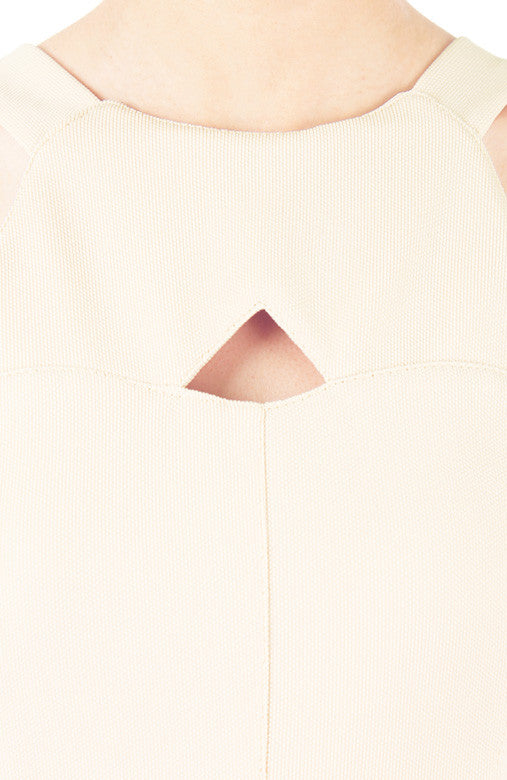 Athena Cutout Cocktail Dress - Cream