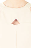 Athena Cutout Cocktail Dress - Cream