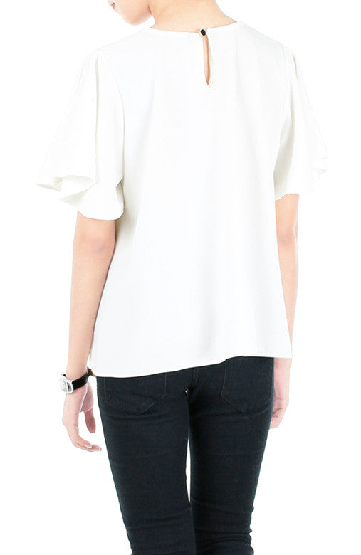 Billowy Bella Blouse - White