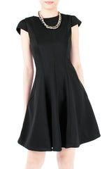 Black Aphrodite Lace Back Dress