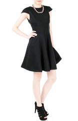 Black Aphrodite Lace Back Dress