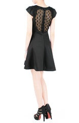 Black Aphrodite Lace Back Dress