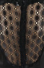 Black Aphrodite Lace Back Dress