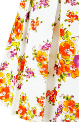 Budding Artist Flare Dress - Orange