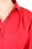 City Pursuit Blouse - Lipstick Red