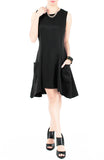Edge Of The Night Dress With Pockets - Black