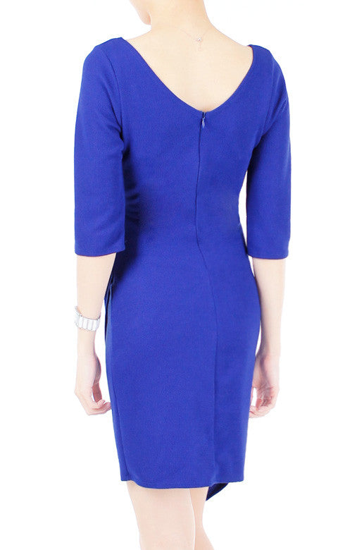 En Pointe Wrap Side Dress - Blue