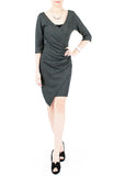 En Pointe Wrap Side Dress - Gray