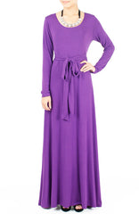 Endless Dream Long Sleeve Maxi Dress - Violet Purple