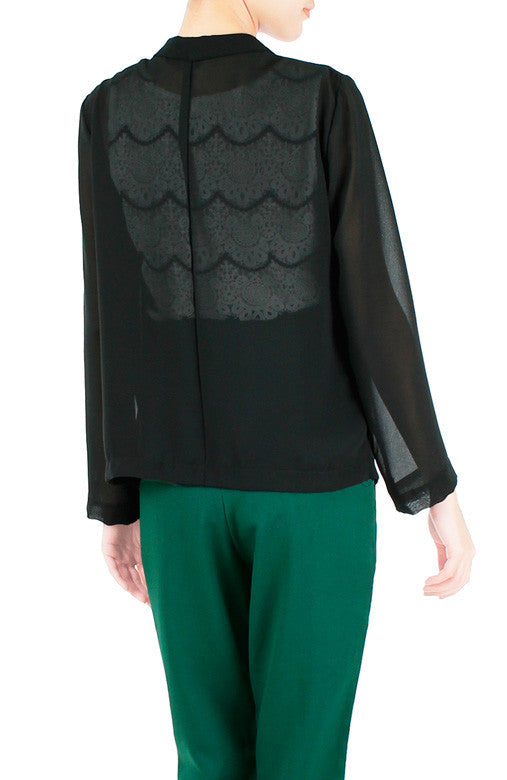 Enveloped In Love Cardi - Black