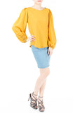 Fiesta Long Sleeve Blouse - Yellow Ochre