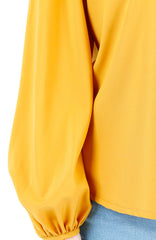 Fiesta Long Sleeve Blouse - Yellow Ochre