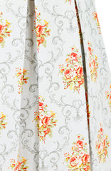 Flourish Ornaments Bouquet Flare Dress - Light gray