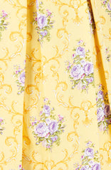 Flourish Ornaments Bouquet Flare Dress - Yellow