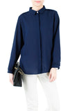 Gentle Sentiment Long Sleeved Shirt - Midnight Blue