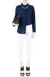 Gentle Sentiment Long Sleeved Shirt - Midnight Blue