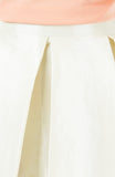 Great Grandeur Satin Skirt - Pearl