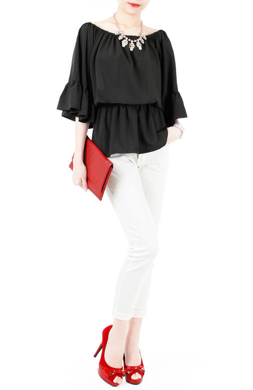 Have We Met? Two-Way Top - Black