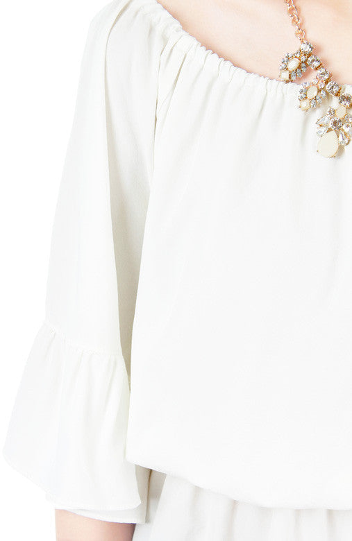 Have We Met? Two-way Top - White