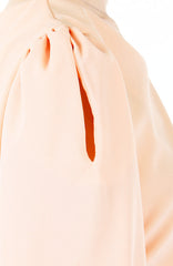 Hearts On Your Peekaboo Sleeves Blouse - Peach