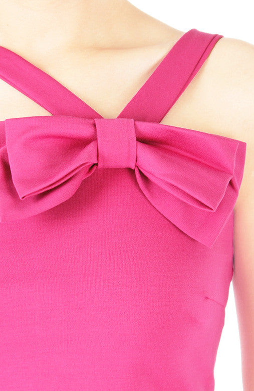 Hello Bow! Crop Top - Pink