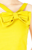 Hello Bow! Crop Top - Yellow