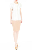 Illicit Irony Work Blouse - White
