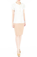 Illicit Irony Work Blouse - White